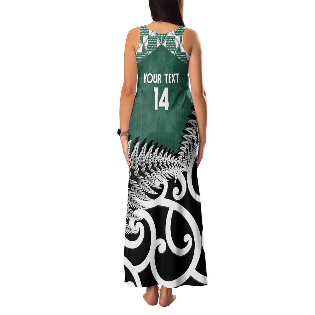 New Zealand South Africa Rugby Custom Family Matching Tank Maxi Dress and Hawaiian Shirt Springboks Kente All Black Maori Together LT14 - Polynesian Pride