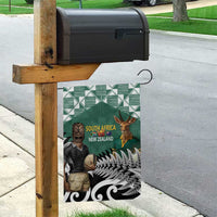 New Zealand South Africa Rugby Garden Flag Springboks Kente All Black Maori Together LT14 - Polynesian Pride