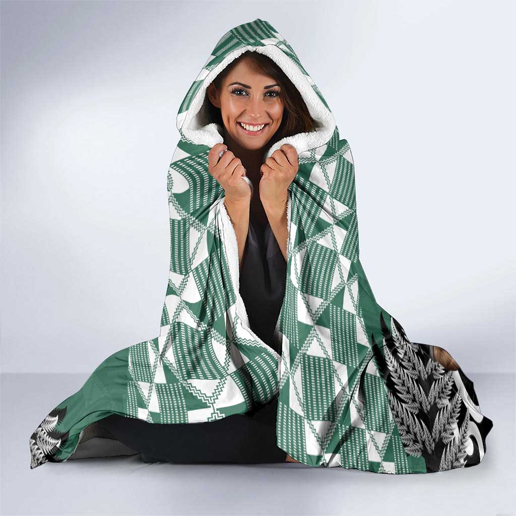 New Zealand South Africa Rugby Hooded Blanket Springboks Kente All Black Maori Together LT14 - Polynesian Pride