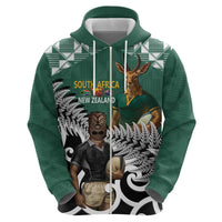 New Zealand South Africa Rugby Custom Hoodie Springboks Kente All Black Maori Together LT14 - Polynesian Pride