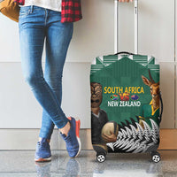 New Zealand South Africa Rugby Luggage Cover Springboks Kente All Black Maori Together LT14 - Polynesian Pride