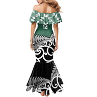 New Zealand South Africa Rugby Custom Mermaid Dress Springboks Kente All Black Maori Together LT14 - Polynesian Pride
