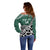 New Zealand South Africa Rugby Custom Off Shoulder Sweater Springboks Kente All Black Maori Together - Polynesian Pride
