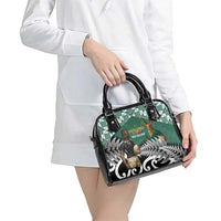 New Zealand South Africa Rugby Shoulder Handbag Springboks Kente All Black Maori Together - Polynesian Pride