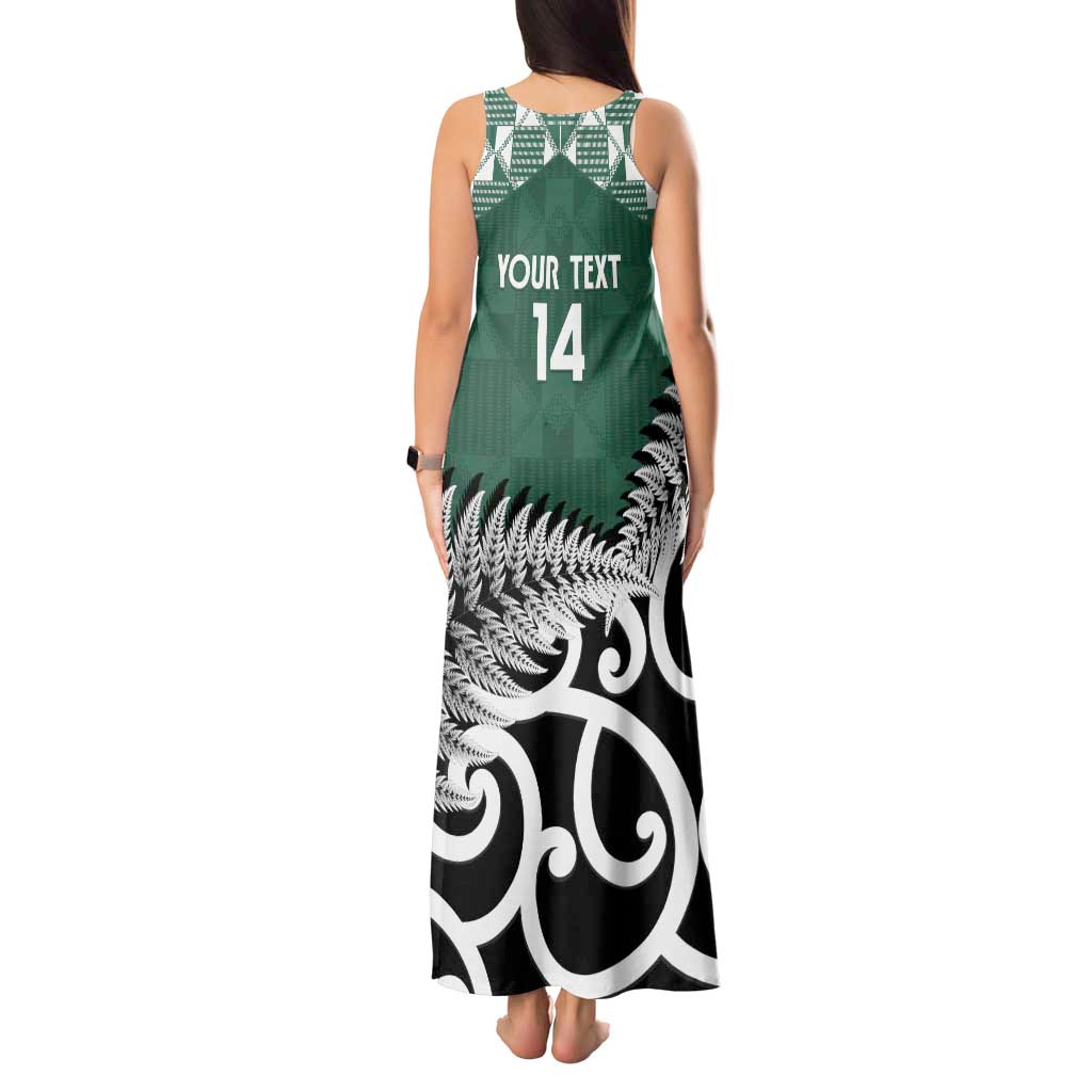 New Zealand South Africa Rugby Custom Tank Maxi Dress Springboks Kente All Black Maori Together LT14 - Polynesian Pride