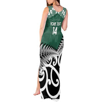 New Zealand South Africa Rugby Custom Tank Maxi Dress Springboks Kente All Black Maori Together LT14 - Polynesian Pride