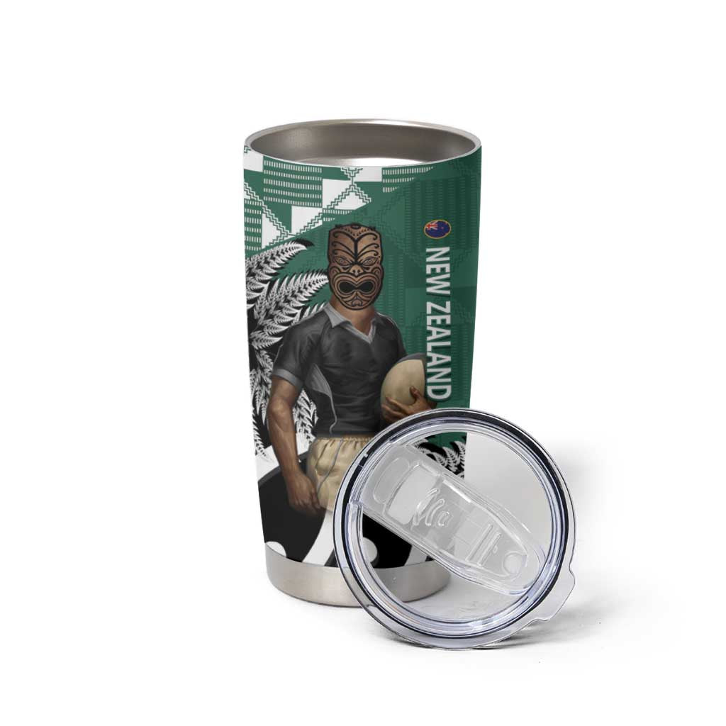 New Zealand South Africa Rugby Tumbler Cup Springboks Kente All Black Maori Together LT14 - Polynesian Pride