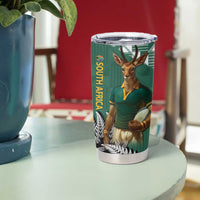 New Zealand South Africa Rugby Tumbler Cup Springboks Kente All Black Maori Together LT14 - Polynesian Pride