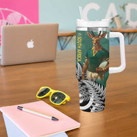 New Zealand South Africa Rugby Tumbler With Handle Springboks Kente All Black Maori Together LT14 - Polynesian Pride