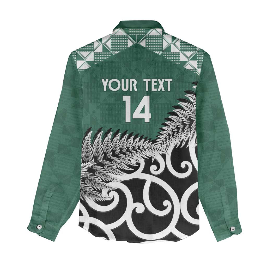 New Zealand South Africa Rugby Custom Women Casual Shirt Springboks Kente All Black Maori Together LT14 - Polynesian Pride