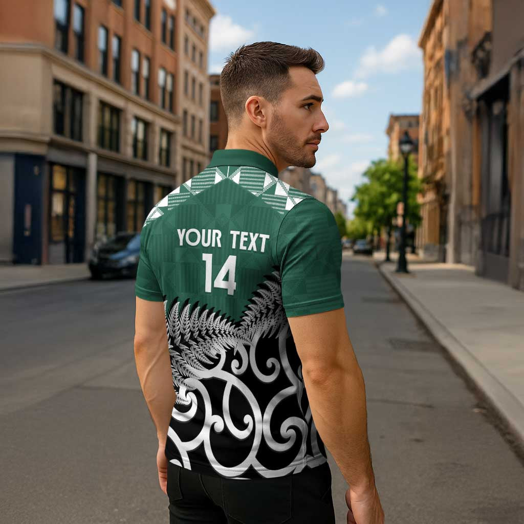 New Zealand South Africa Rugby Custom Zipper Polo Shirt Springboks Kente All Black Maori Together LT14 - Polynesian Pride