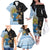 New Zealand Argentina Rugby Custom Family Matching Off The Shoulder Long Sleeve Dress and Hawaiian Shirt 2025 Los Pumas All Black Together - Polynesian Pride