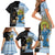 New Zealand Argentina Rugby Custom Family Matching Short Sleeve Bodycon Dress and Hawaiian Shirt 2025 Los Pumas All Black Together - Polynesian Pride