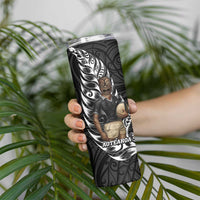 New Zealand Argentina Rugby Skinny Tumbler 2025 Los Pumas All Black Together LT14 - Polynesian Pride