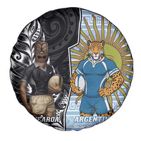 New Zealand Argentina Rugby Spare Tire Cover 2025 Los Pumas All Black Together LT14 - Polynesian Pride