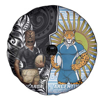 New Zealand Argentina Rugby Spare Tire Cover 2025 Los Pumas All Black Together LT14 - Polynesian Pride
