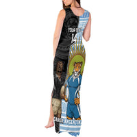New Zealand Argentina Rugby Custom Tank Maxi Dress 2025 Los Pumas All Black Together - Polynesian Pride