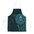 New Zealand Skull Darts Apron Aotearoa Maori Chest Tattoo Stylized Teal - Polynesian Pride