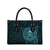 New Zealand Skull Darts Leather Bag Aotearoa Maori Chest Tattoo Stylized Teal - Polynesian Pride