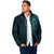 New Zealand Skull Darts Padded Jacket Aotearoa Maori Chest Tattoo Stylized Teal - Polynesian Pride