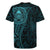 New Zealand Skull Darts Rugby Jersey Aotearoa Maori Chest Tattoo Stylized Teal - Polynesian Pride