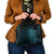 New Zealand Skull Darts Shoulder Handbag Aotearoa Maori Chest Tattoo Stylized Teal - Polynesian Pride
