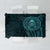 New Zealand Skull Darts Tablecloth Aotearoa Maori Chest Tattoo Stylized Teal - Polynesian Pride