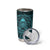 New Zealand Skull Darts Tumbler Cup Aotearoa Maori Chest Tattoo Stylized Teal - Polynesian Pride