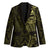 New Zealand Skull Darts Blazer Aotearoa Maori Chest Tattoo Stylized Gold - Polynesian Pride