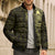 New Zealand Skull Darts Bomber Puffer Jacket Aotearoa Maori Chest Tattoo Stylized Gold - Polynesian Pride