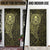 New Zealand Skull Darts Door Cover Aotearoa Maori Chest Tattoo Stylized Gold - Polynesian Pride