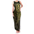 New Zealand Skull Darts Family Matching Tank Maxi Dress and Hawaiian Shirt Aotearoa Maori Chest Tattoo Stylized Gold - Polynesian Pride