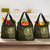 New Zealand Skull Darts Grocery Bag Aotearoa Maori Chest Tattoo Stylized Gold - Polynesian Pride