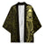 New Zealand Skull Darts Kimono Aotearoa Maori Chest Tattoo Stylized Gold - Polynesian Pride