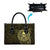 New Zealand Skull Darts Leather Bag Aotearoa Maori Chest Tattoo Stylized Gold - Polynesian Pride