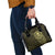 New Zealand Skull Darts Shoulder Handbag Aotearoa Maori Chest Tattoo Stylized Gold - Polynesian Pride