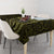 New Zealand Skull Darts Tablecloth Aotearoa Maori Chest Tattoo Stylized Gold - Polynesian Pride