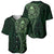 New Zealand Skull Darts Baseball Jersey Aotearoa Maori Chest Tattoo Stylized Green - Polynesian Pride