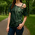 New Zealand Skull Darts Cross Shoulder Shirt Aotearoa Maori Chest Tattoo Stylized Green - Polynesian Pride