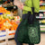 New Zealand Skull Darts Grocery Bag Aotearoa Maori Chest Tattoo Stylized Green - Polynesian Pride