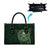 New Zealand Skull Darts Leather Bag Aotearoa Maori Chest Tattoo Stylized Green - Polynesian Pride