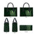 New Zealand Skull Darts Leather Bag Aotearoa Maori Chest Tattoo Stylized Green - Polynesian Pride