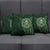 New Zealand Skull Darts Pillow Cover Aotearoa Maori Chest Tattoo Stylized Green - Polynesian Pride