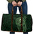 New Zealand Skull Darts Travel Bag Aotearoa Maori Chest Tattoo Stylized Green - Polynesian Pride