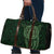 New Zealand Skull Darts Travel Bag Aotearoa Maori Chest Tattoo Stylized Green - Polynesian Pride