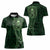 New Zealand Skull Darts Women Polo Shirt Aotearoa Maori Chest Tattoo Stylized Green - Polynesian Pride