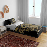 New Zealand Darts Bedding Set Skull In Dart We Trust Maori Pattern - Polynesian Pride