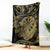 New Zealand Darts Blanket Skull In Dart We Trust Maori Pattern - Polynesian Pride