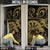 New Zealand Darts Door Cover Skull In Dart We Trust Maori Pattern - Polynesian Pride