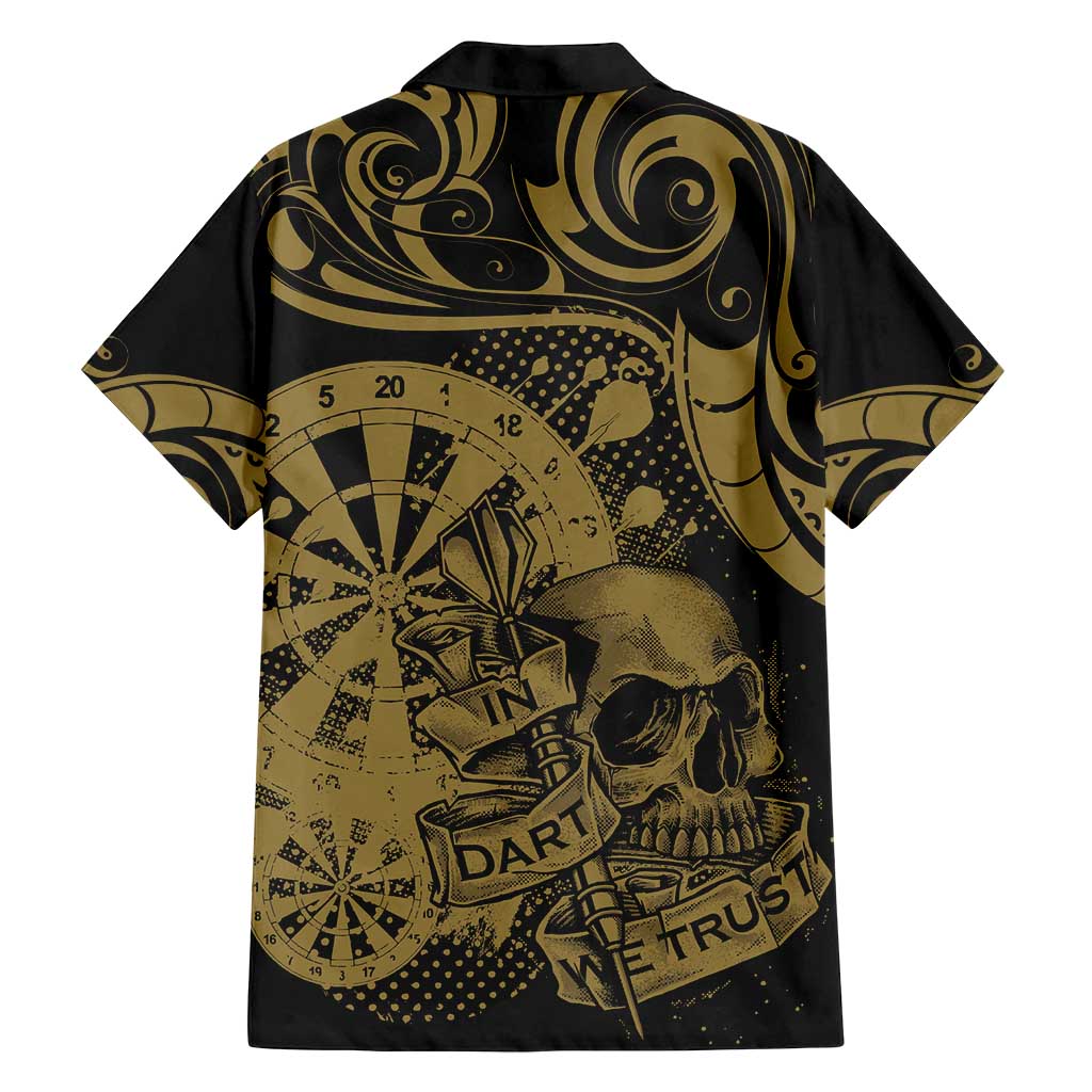 New Zealand Darts Family Matching Long Sleeve Bodycon Dress and Hawaiian Shirt Skull In Dart We Trust Maori Pattern LT14 - Polynesian Pride
